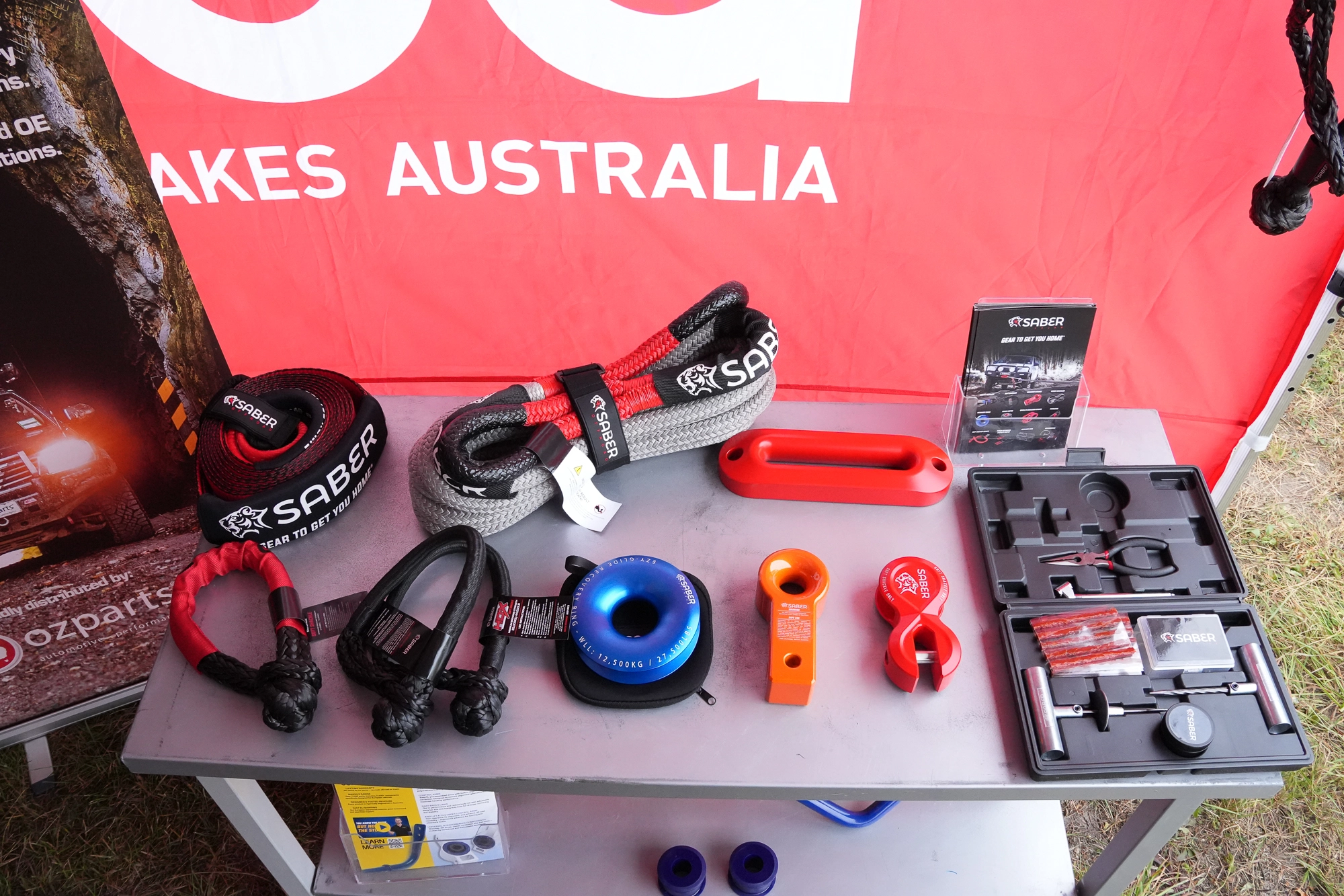 Soft-eye winch rope attached to a winch